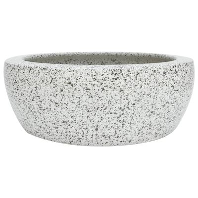 vidaXL Handfat grå rund Φ41x14 cm keramik