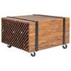 vidaXL Sidobord teak 60x60x38 cm
