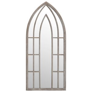vidaXL Tr&auml;dg&aring;rdsspegel sand 100x45 cm j&auml;rn f&ouml;r utomhusbruk