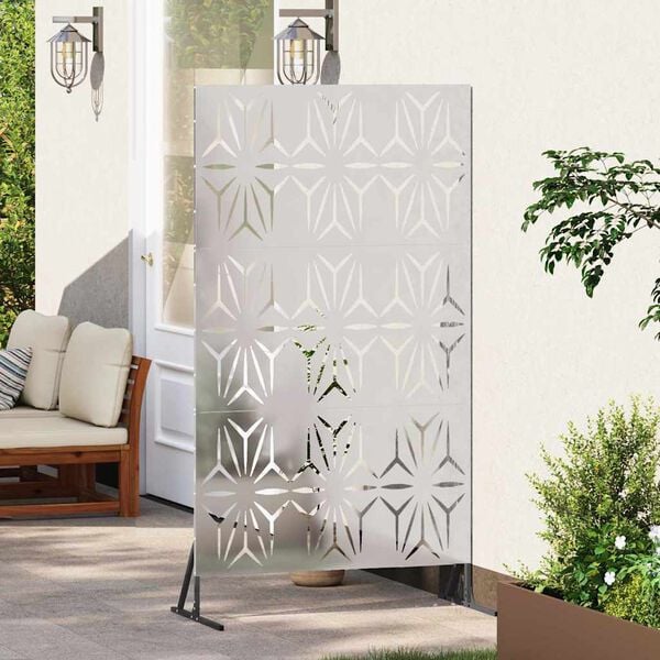 vidaXL Avsk&auml;rmningssk&auml;rm Gr&aring; 100 x 50 x 180 cm St&aring;l