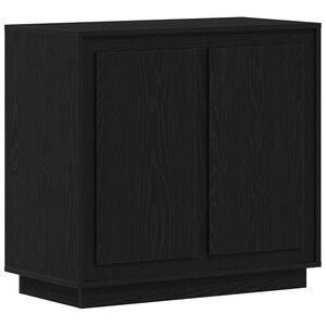 vidaXL Sideboard Svart Ek 80 x 40 x 75 cm Konstruerat tr&auml;