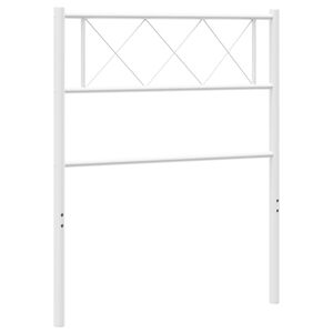 vidaXL Ers&auml;ttningsgavel metall vit 100 cm