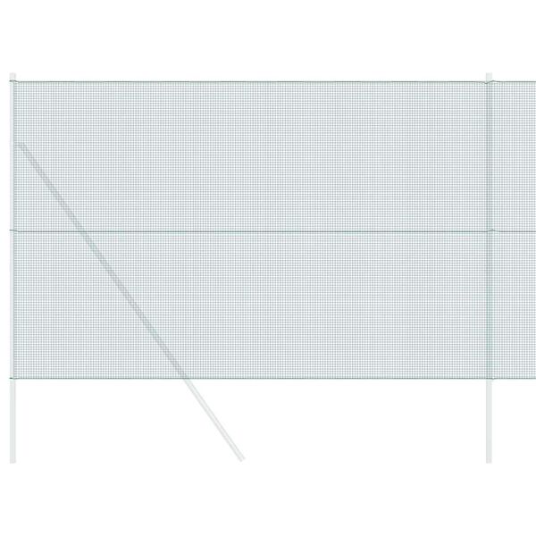 vidaXL Svetsat trådstängsel Grön 1.6 x 25 m Stål