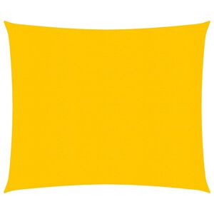 vidaXL Solsegel 160 g/m&sup2; fyrkantig gul 5x5 m HDPE