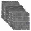 vidaXL Mosaikplattor Gr&aring; 30 x 30 cm Marmor
