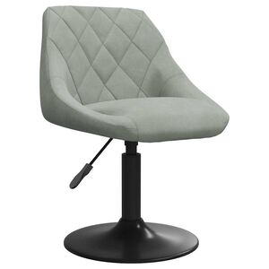 vidaXL Barstolar ljusgr&aring; sammet