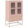 vidaXL H&ouml;gsk&aring;p rosa 68x39x111,5 cm st&aring;l