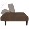 vidaXL B&auml;ddsoffa 2-sits brun mikrofibertyg