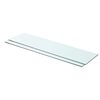 vidaXL Hyllplan 2 st glas genomskinlig 80x20 cm