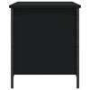 vidaXL F&ouml;rvaringsb&auml;nk svart 80x42,5x50 cm konstruerat tr&auml;
