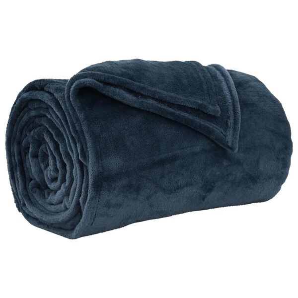 vidaXL Filtar 6 pcs M&ouml;rkbl&aring; 130 x 150 cm Fleece