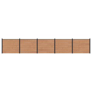 vidaXL St&auml;ngselpanel 5 pcs WPC och aluminium Brun