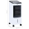 vidaXL 2-i-1 portabel luftkylare 80 W