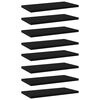 vidaXL Hyllplan 4 st svart 40x20x1,5 cm konstruerat trä
