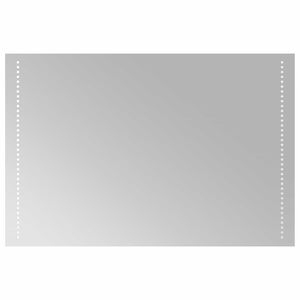 vidaXL LED Badrumsspegel Transparent 90 x 60 cm h&auml;rdat glas