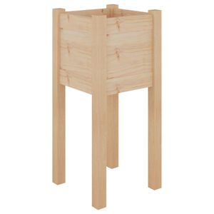 vidaXL Odlingsl&aring;da 31x31x70 cm massiv furu