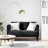 vidaXL Loveseat soffa svart 111 cm sammet