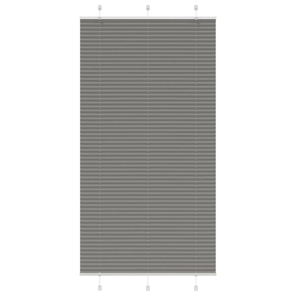 vidaXL Plisserad persienn antracit 105x200 cm tyg bredd 104,4 cm