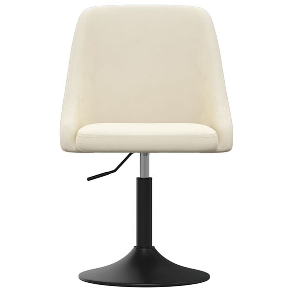 vidaXL Matstol gr&auml;ddvit sammet