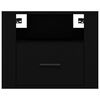 vidaXL Väggmonterade sängbord 2 st svart 50x36x40 cm