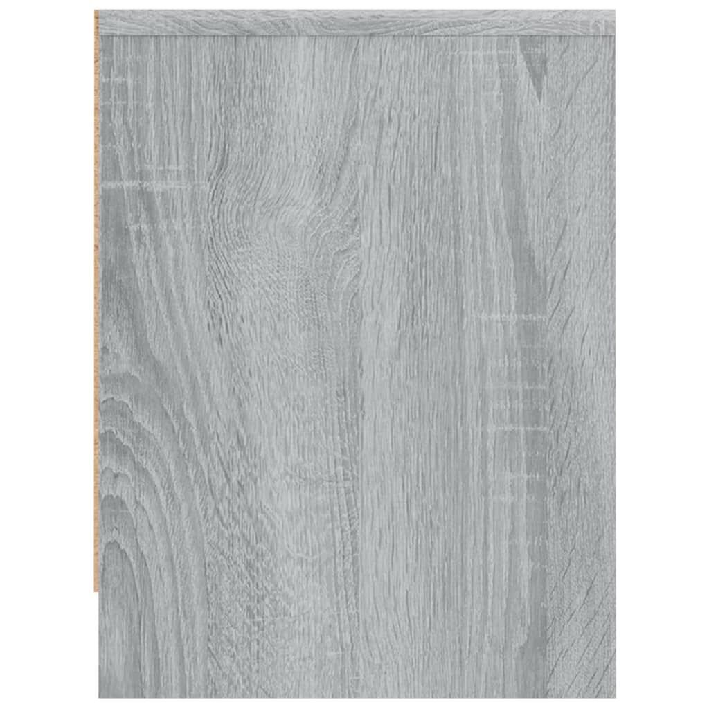 vidaXL Sängbord grå sonoma 40x30x40 cm konstruerat trä