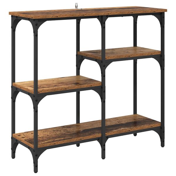 vidaXL Konsolbord Gammalt tr&auml; 80 x 29 x 75 cm Konstruerat tr&auml;