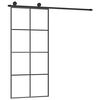 vidaXL Skjutd&ouml;rr med beslagset ESG glas och aluminium 90x205 cm