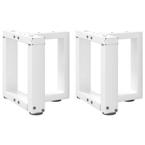 vidaXL Soffbordsben T-formade 2 st vita 30x25x(30-31) cm st&aring;l