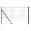 vidaXL Euro St&auml;ngsel Markf&auml;ste 25 x 0,8 m PVC-belagda st&aring;l Gr&ouml;n Mesh