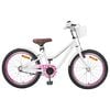 vidaXL Barncykel Med St&ouml;dhjul 20 Tum f&ouml;r 6-11 &aring;r gamla Vit