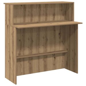vidaXL Receptionsdisk artisan ek 100x50x103,5 cm konstruerat tr&auml;