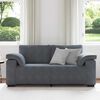 vidaXL Loveseat soffa m&ouml;rkgr&aring; 140 cm sammet