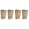 vidaXL Fladdermushus 4 st 22x12x34 cm tr&auml;