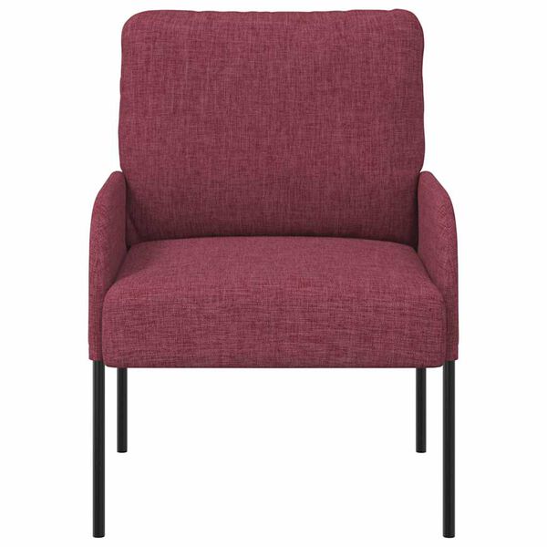 vidaXL Soffor med kudde 55cm Vinr&ouml;d Plywood