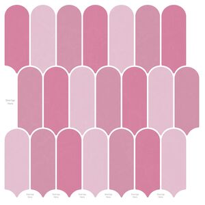 vidaXL Fj&auml;derplatta 10 st Rosa 30 x 30 cm Polyuretan och PET