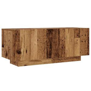 vidaXL Tv-b&auml;nk vittrat tr&auml; 100x35x40 cm konstruerat tr&auml;