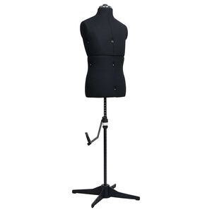 vidaXL Justerbar provdocka herr svart stl 37-45