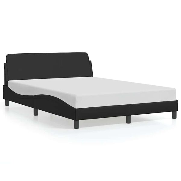 vidaXL Bed Frame "Dover" Black 120x200 cm Faux Leather