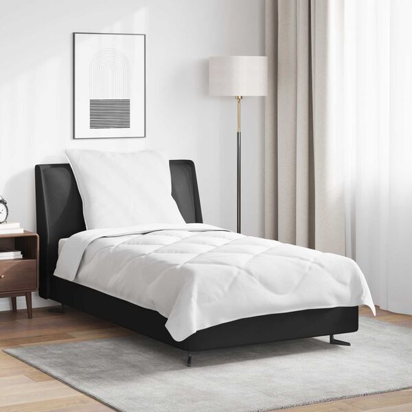 vidaXL Dunt&auml;cke med kudde 2 pcs Vit Mikrofiber