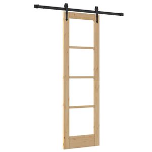 vidaXL Skjutd&ouml;rr ORKDAL Naturf&auml;rg 61 x 198,5 cm