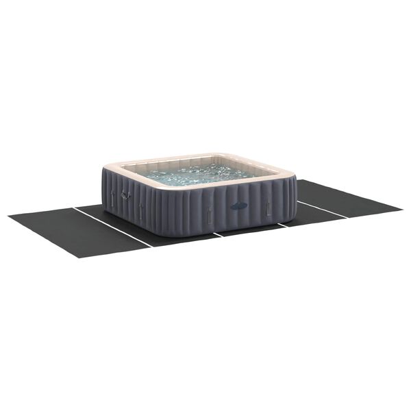 vidaXL Bottenmatta f&ouml;r pool Svart 550 x 280 x 0,1 cm Syntetiskt tyg