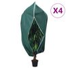 vidaXL Fiberdukar med blixtl&aring;s 4 st 70 g/m&sup2; 3,93x3 m