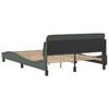 vidaXL Bed Frame "Dover" Dark Grey 120x200 cm Fabric