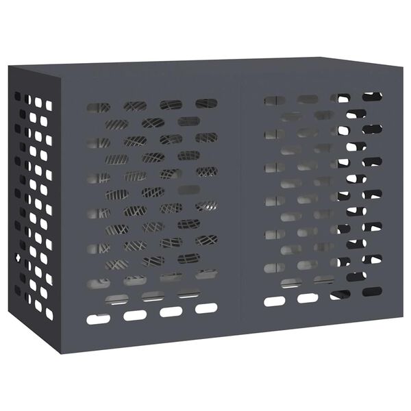 vidaXL Täckning för Luftkonditionering Antracit 100 x 50 x 70 cm Stål