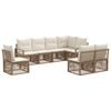 vidaXL Tr&auml;dg&aring;rdsoffset 8 pcs Beige konstrotting