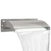 vidaXL Poolvattenfall med LED Rostfritt St&aring;l 304 51 x 26 x 13 cm