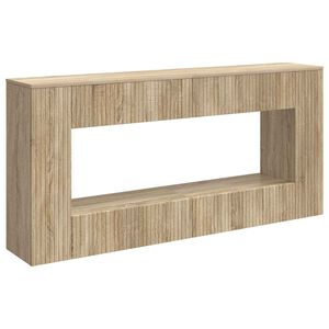 vidaXL Konsolbord Randig Sonoma-ek 155 x 29 x 74 cm Konstruerat tr&auml;