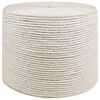 vidaXL Juterep 6 mm Vit 100% Tossa jute