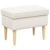vidaXL Fotpall Gr&auml;ddvit 55 x 35 x 41 cm Boucl&eacute;