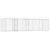 vidaXL Hundbur Silver 800 x 200 x 200 cm Galvaniserat St&aring;l
